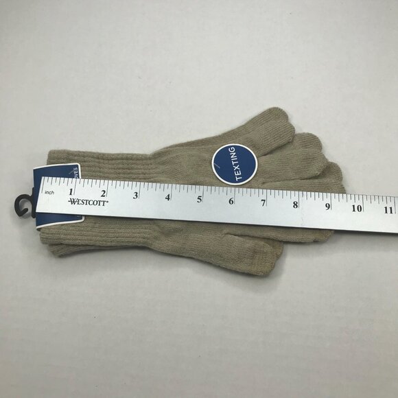 Winter Essentials Women's One Size Beige Texting Elongated Gloves New - Picture 8 of 8